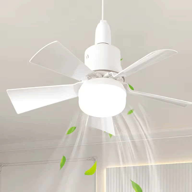 Ceiling fan with light and remote control