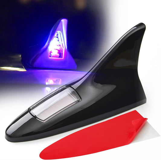 Solar car warning light