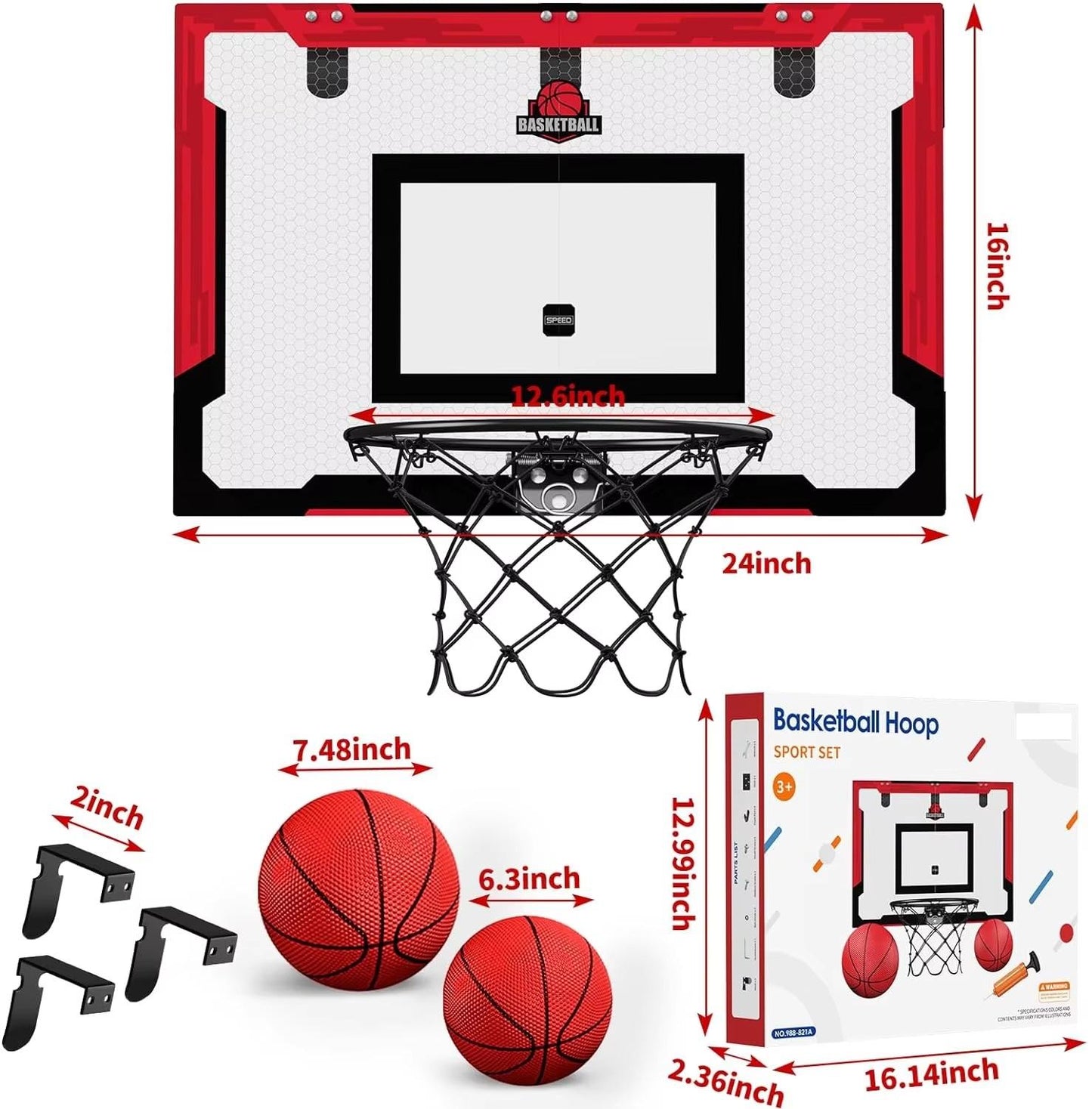 Mini basketball hoop