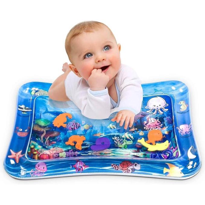 Inflatable baby play mat