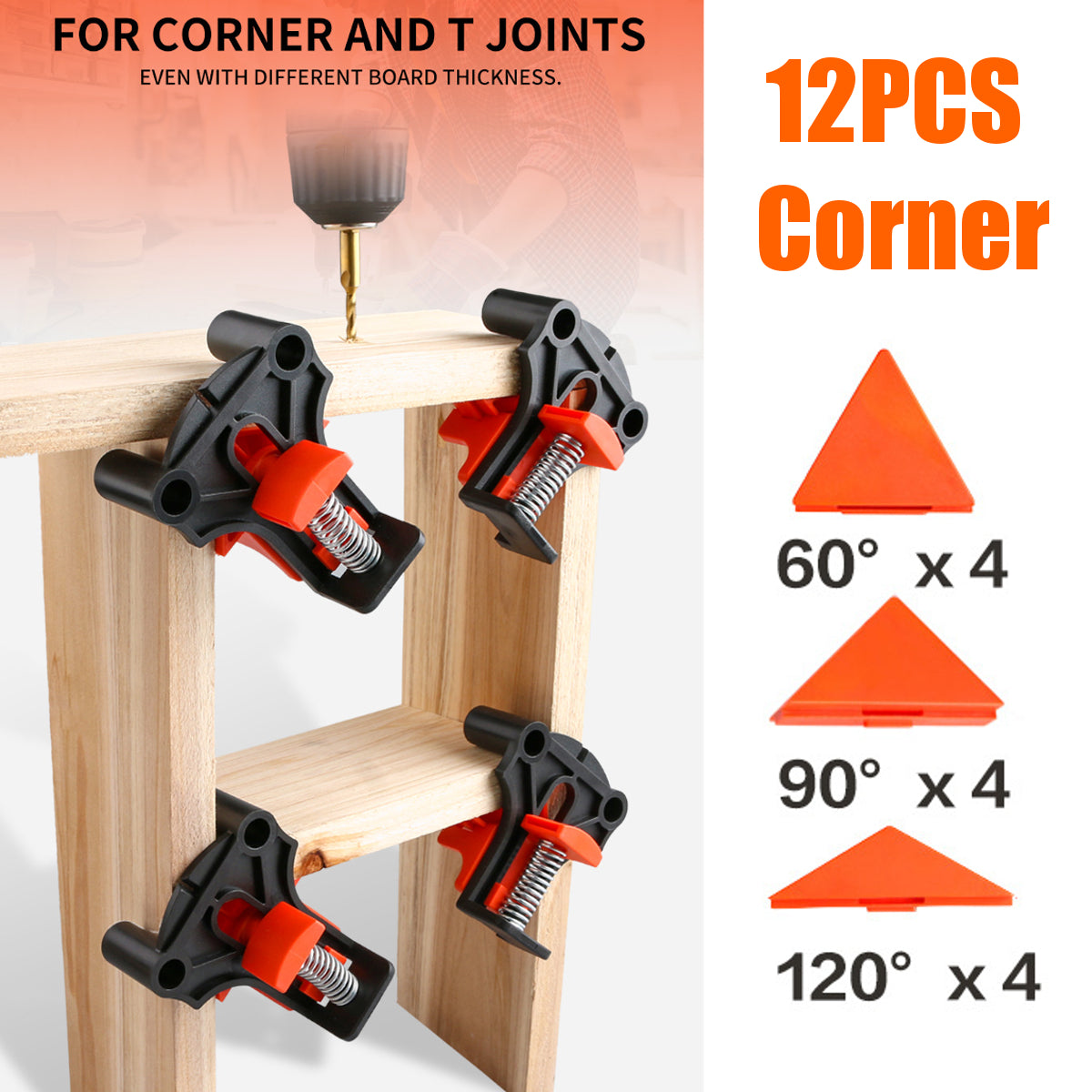 Adjustable Corner Clamp (4 PCS)