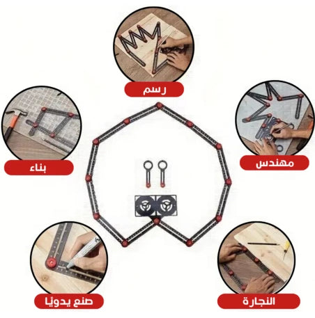 Multi Angle Measuring Ruler